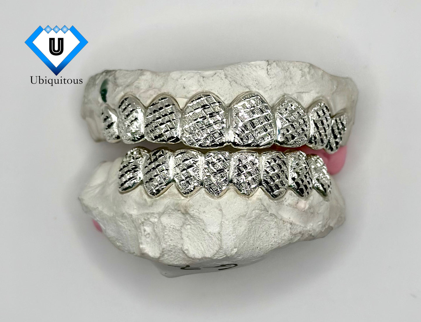 Custom Diamond cut and diamond dust grillz